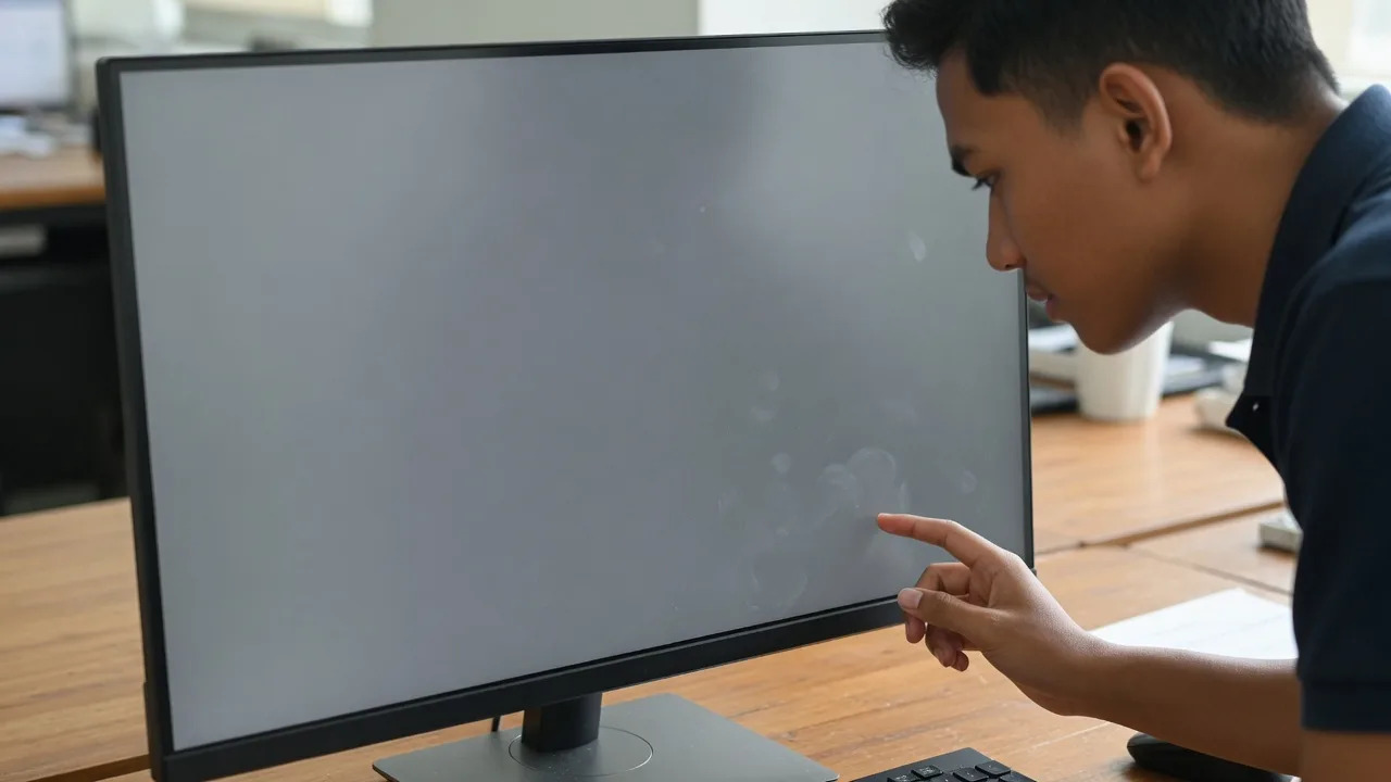 OLED banding ve düzgünlük için yan yana %5 ve %50 gri