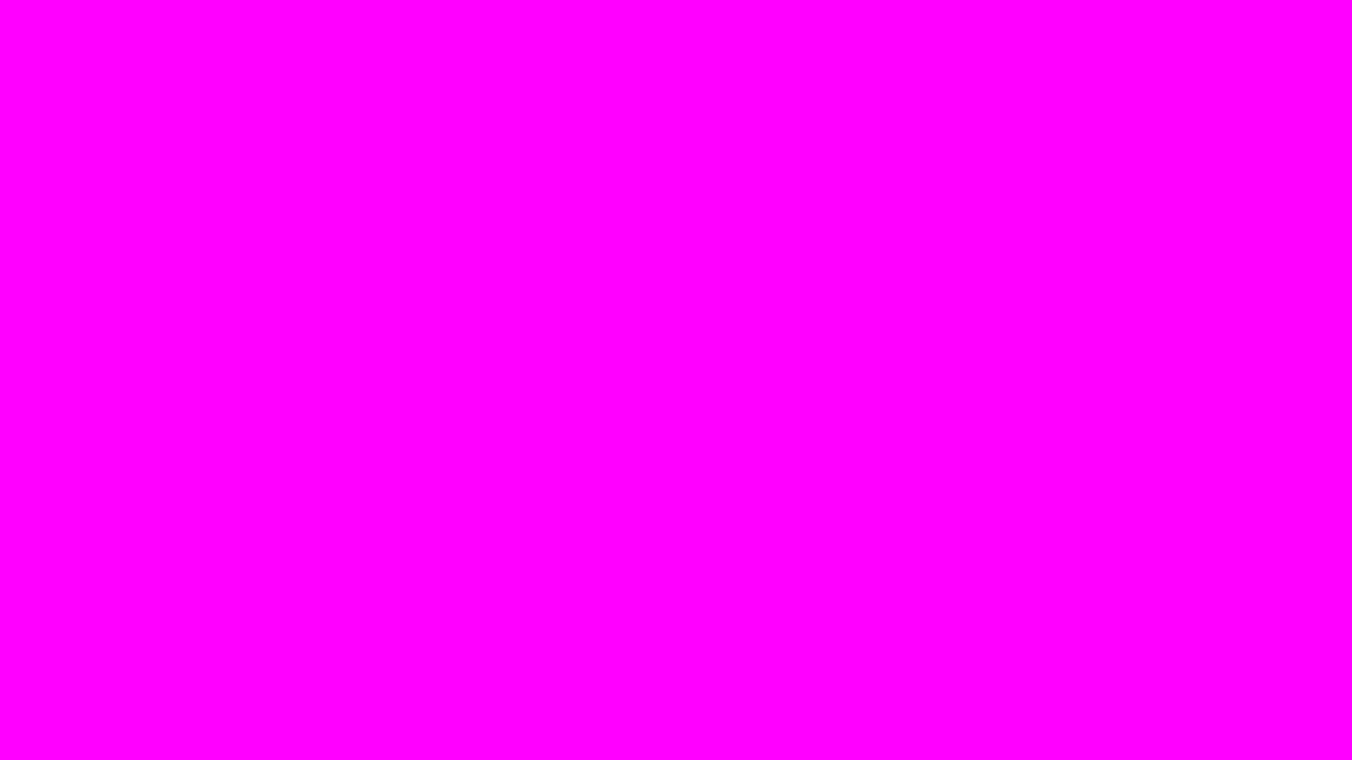 Magenta screen / layar magenta polos #FF00FF 1920×1080 untuk tes saluran merah-biru